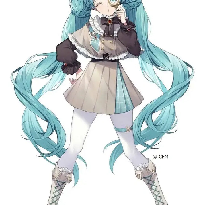 [BUNJANG] Hatsune Miku Detective Costume Full Set / (당일발송) 하츠네 미쿠 탐정 코스프레 풀세트