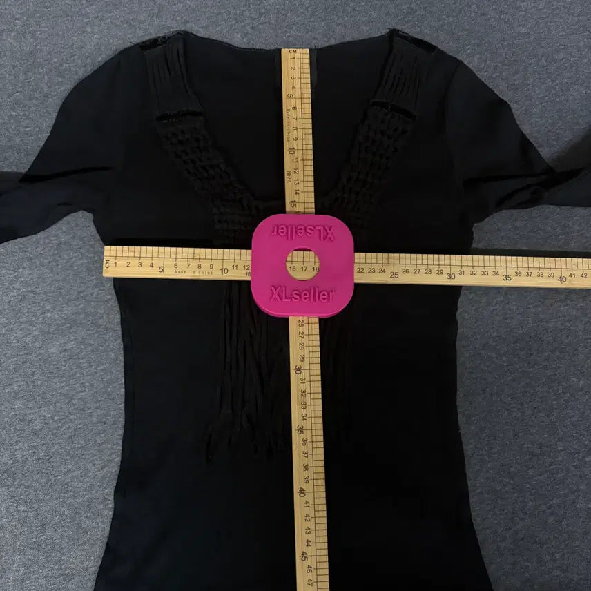[SOLD OUT] [S] Anna Sui 안나수이 프린지 디테일 긴팔 롱 슬리브 탑