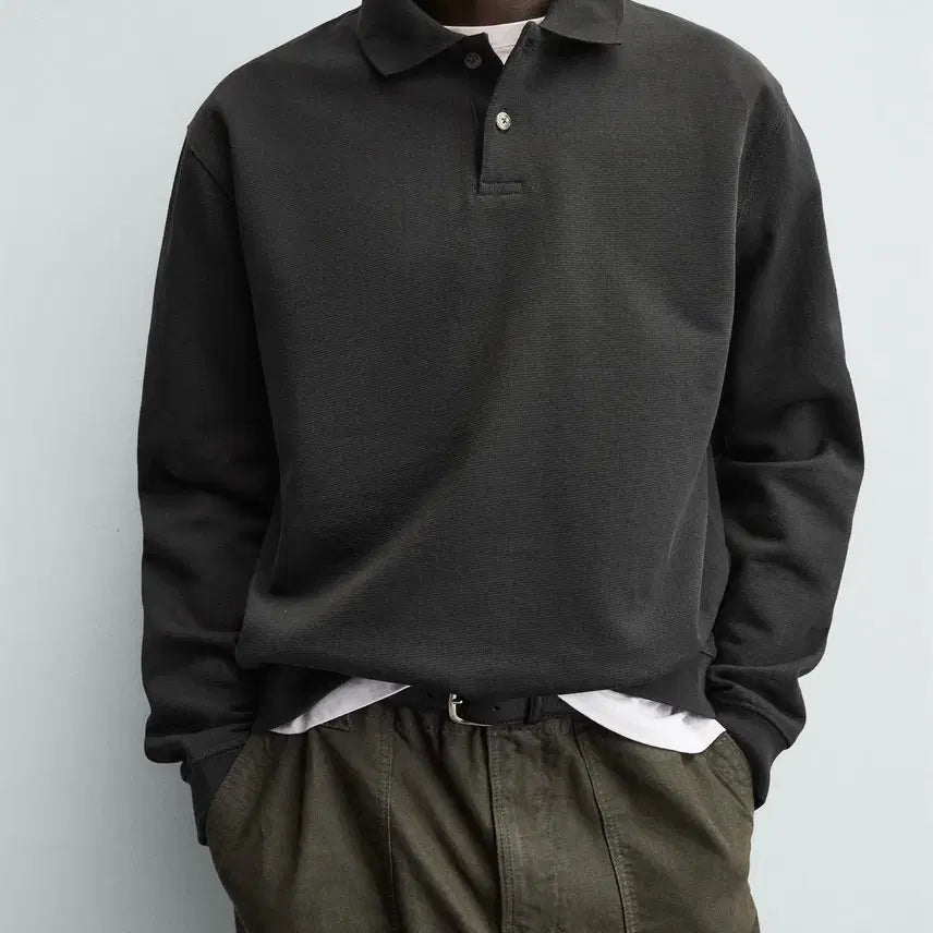 [BUNJANG] Zara Regular Fit Structured Polo Shirt / (새상품) zara 레귤러핏 스트럭처 폴로셔츠