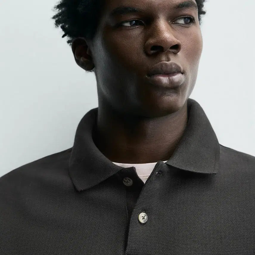 [BUNJANG] Zara Regular Fit Structured Polo Shirt / (새상품) zara 레귤러핏 스트럭처 폴로셔츠