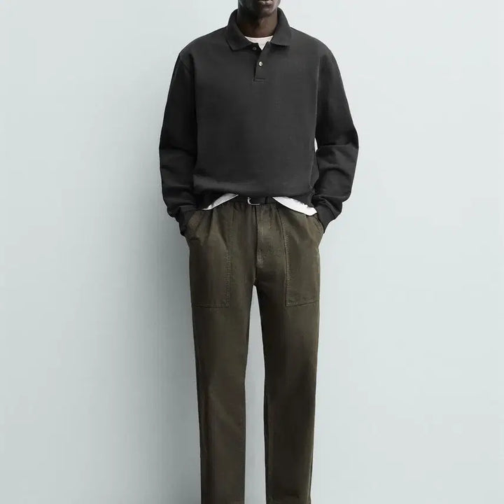 [BUNJANG] Zara Regular Fit Structured Polo Shirt / (새상품) zara 레귤러핏 스트럭처 폴로셔츠