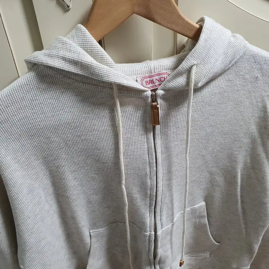 [BUNJANG] BR Brunch Hoodie Zip-Up (Oatmeal) / br 브런치 후드 집업 (오트밀)