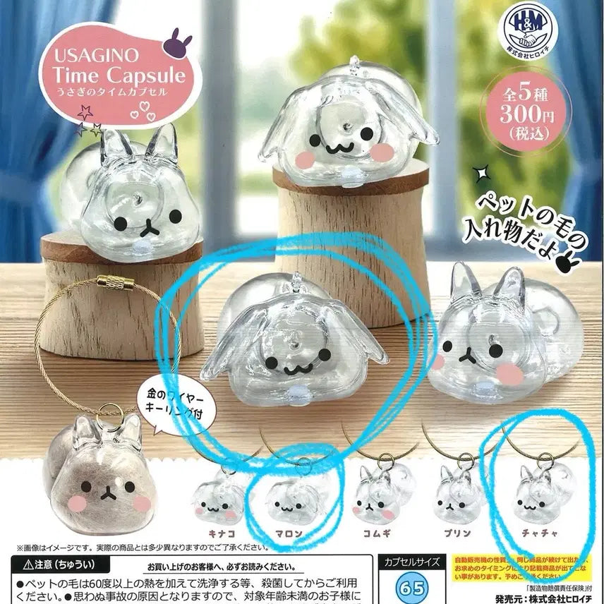 [BUNJANG] USAGINO Time Capsule Rabbit Fur Keyring / 구함글 토끼 털 키링 가챠 USAGINO Time Capsule 구합니다