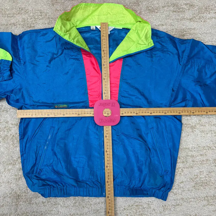 [BUNJANG] Columbia 90s Color Block Nylon Windbreaker Jacket / [M] 90s 컬럼비아 Columbia 컬러블록 나일론 자켓 윈드브레이커