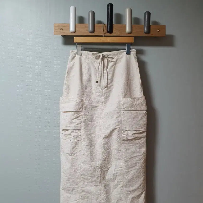 [BUNJANG] Taupe Cargo Long Skirt / "Taupe" 카고 롱 스커트 (새제품)