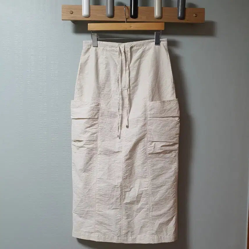 [BUNJANG] Taupe Cargo Long Skirt / "Taupe" 카고 롱 스커트 (새제품)