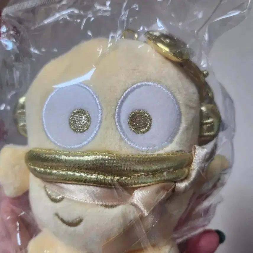 [BUNJANG] Sanrio Hangyodon Gold Keyring / 정품 산리오 골드 한교동 인형 키링