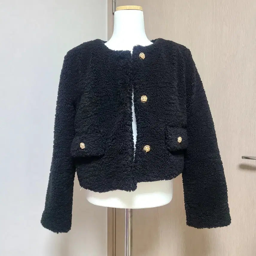 [BUNJANG] Fleece Lined Quilted Jacket / (새상품) 양털뽀글이 누빔 자켓