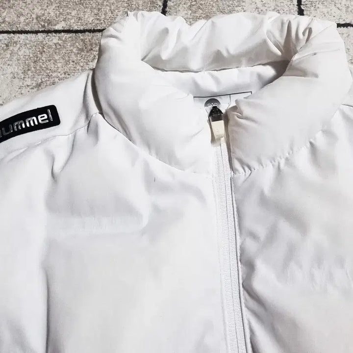 [BUNJANG] Hummel Hybrid Padded Vest White / 험멜 하이브리드 패딩 조끼 집업 런닝 축구 골프 화이트 사이즈 L~XL