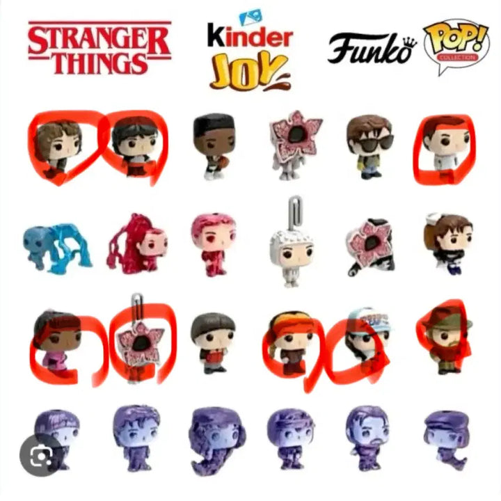 [BUNJANG] Stranger Things Kinder Joy Keyring Bundle Set / 3월 판매 종료 ) 기묘한 이야기 스띵 킨더조이 키링 일괄