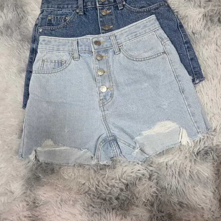 [BUNJANG] High-Waist Button Jeans (Made in Korea) / 새상품)하이웨스트 버튼 청팬츠(국산)