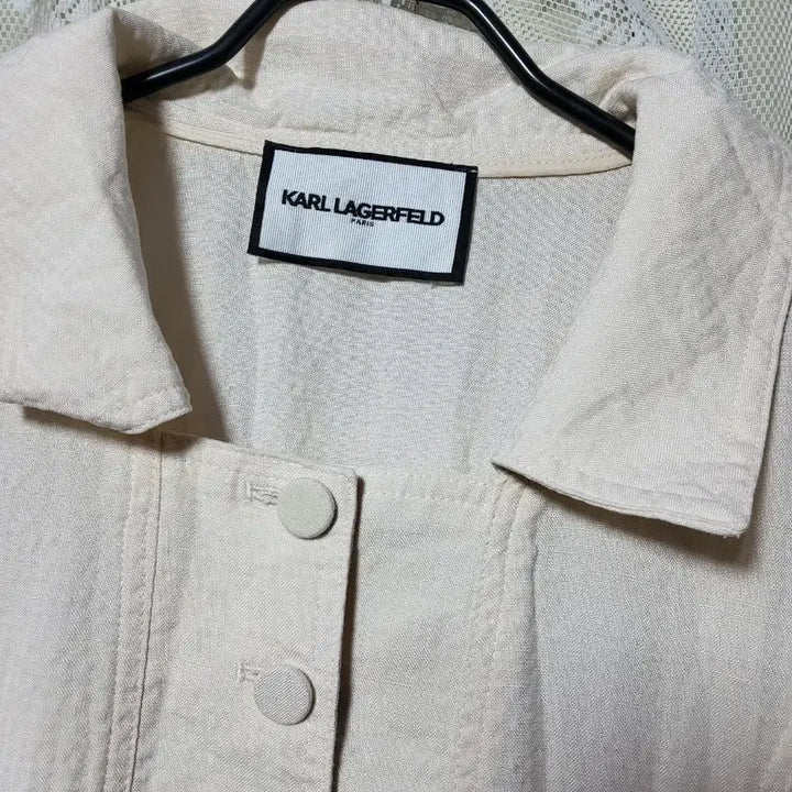 [SOLD OUT] 칼라거펠트 KarlLagerfeld 아이보리 색상의 롱 원피스