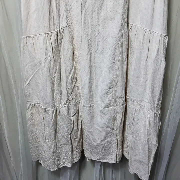 [SOLD OUT] 칼라거펠트 KarlLagerfeld 아이보리 색상의 롱 원피스