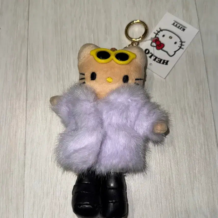 [BUNJANG] Long Legs Kitty Fur Keyring / 롱다리 키티 퍼 키링
