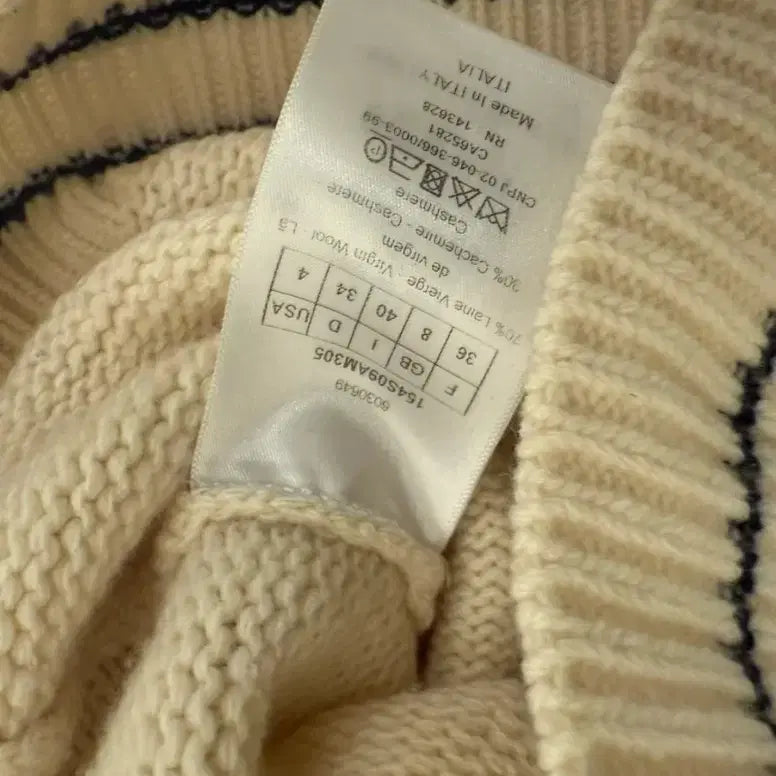 [BUNJANG] Christian Dior Star Knit Ivory Short Sleeve / 크리스찬 디올 반팔 별니트 아이보리