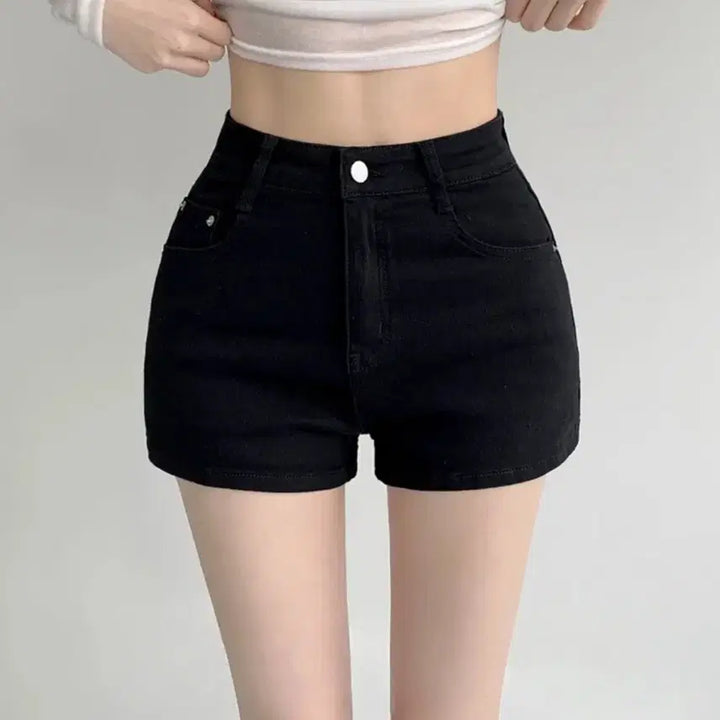 [BUNJANG] Black Shorts / 블랙 숏팬츠 반바지