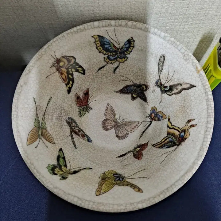 [BUNJANG] Celadon Porcelain Butterfly Painting Bowl / 