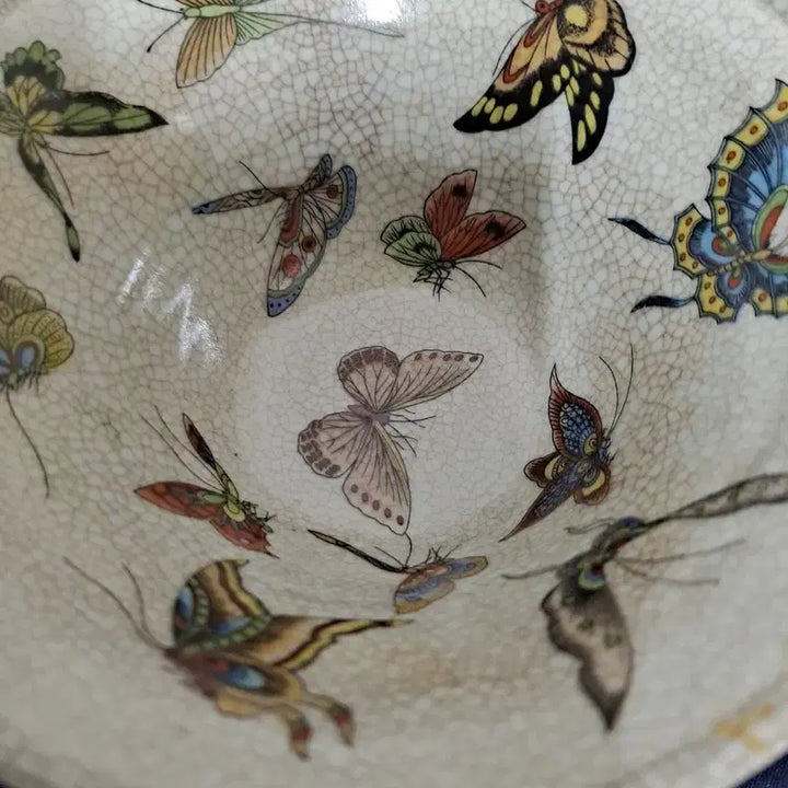 [BUNJANG] Celadon Porcelain Butterfly Painting Bowl / 