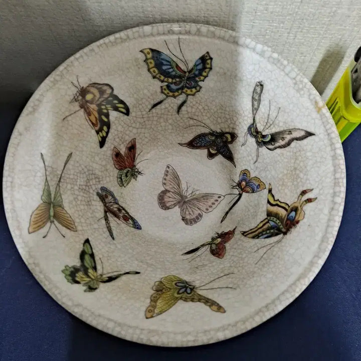 [BUNJANG] Celadon Porcelain Butterfly Painting Bowl / 