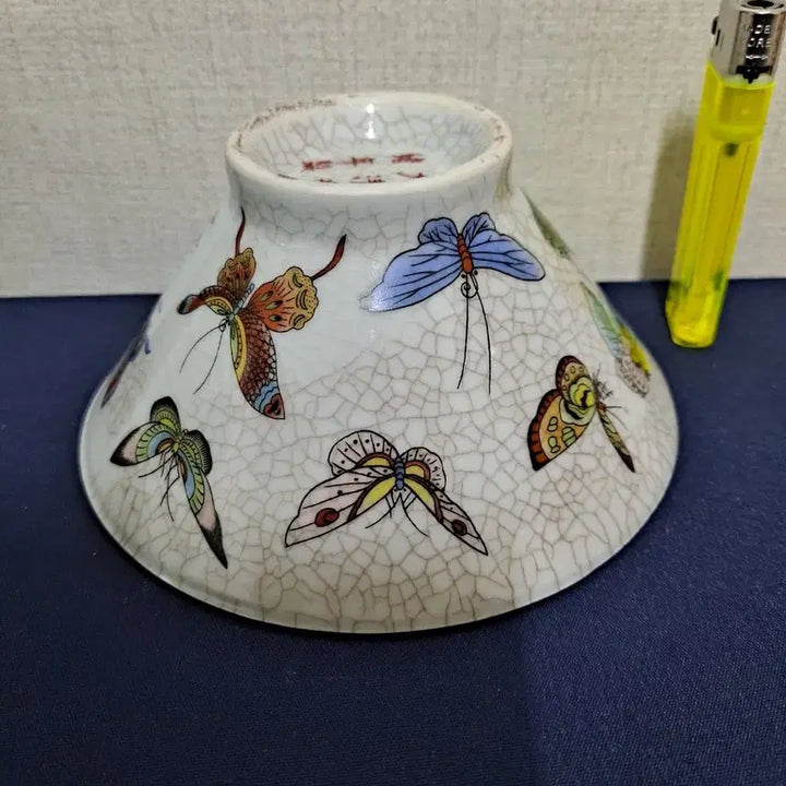 [BUNJANG] Celadon Porcelain Butterfly Painting Bowl / 