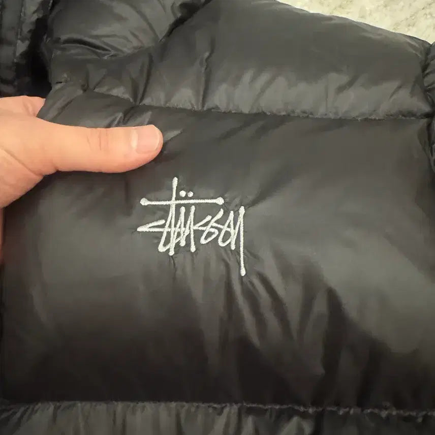 [BUNJANG] Stussy Micro Ripstop Phantom Black XL Padded Jacket / 스투시 마이크로 립스탑 팬텀 블랙 xl