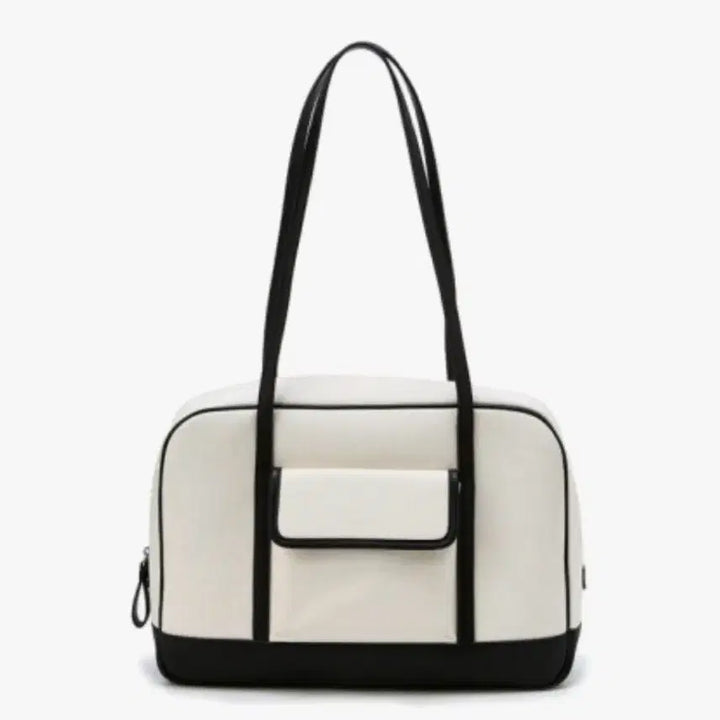 [BUNJANG] Jill by Jill Stuart Canvas Pocket Bowling Bag / 질바이질스튜어트 캔버스 포켓 볼링백 스쿨백