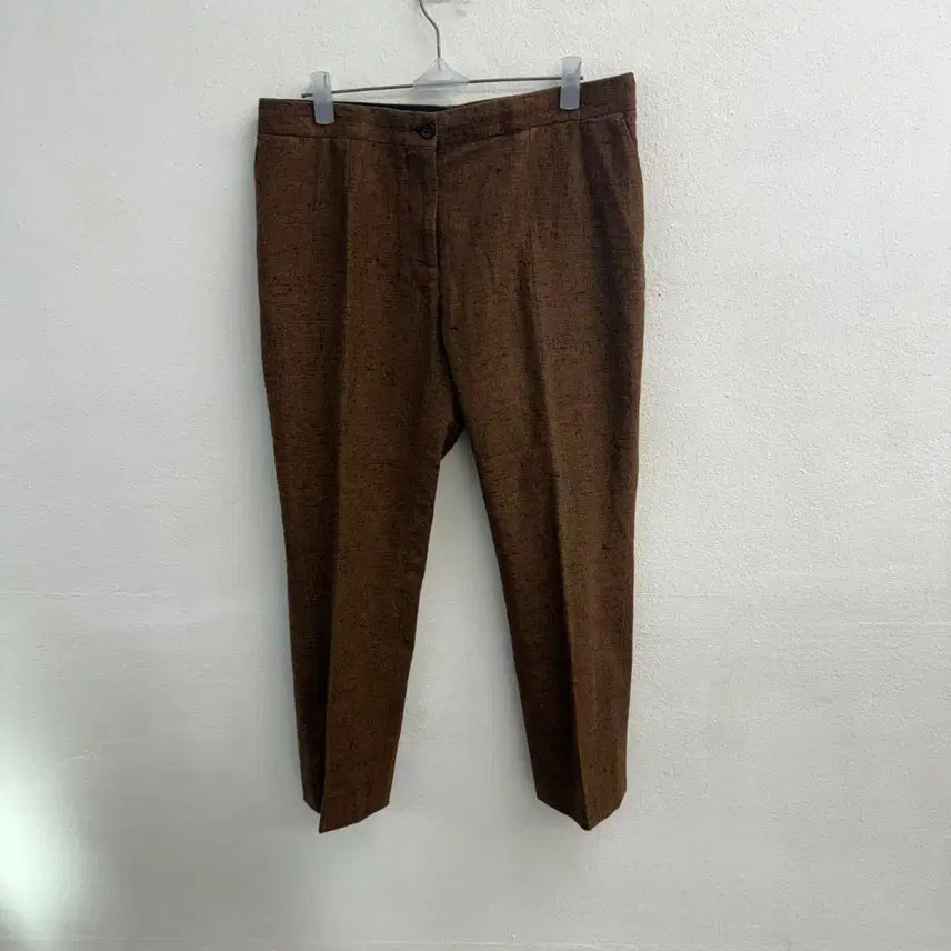 [SOLD OUT] 셀린느 여자 실크 캐시미어 다크 브라운 슬렉스 (40)