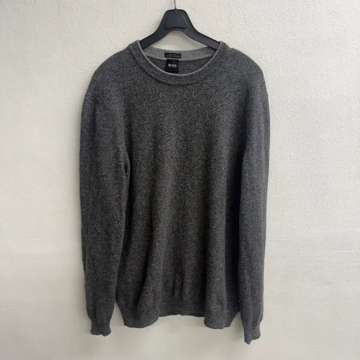 [BUNJANG] HUGO BOSS Black Label Regular Fit Knit Sweater (XL) / 휴고보스(HUGO BOSS) 블랙라벨 렘스울 레귤러핏 니트 스웨터 (XL