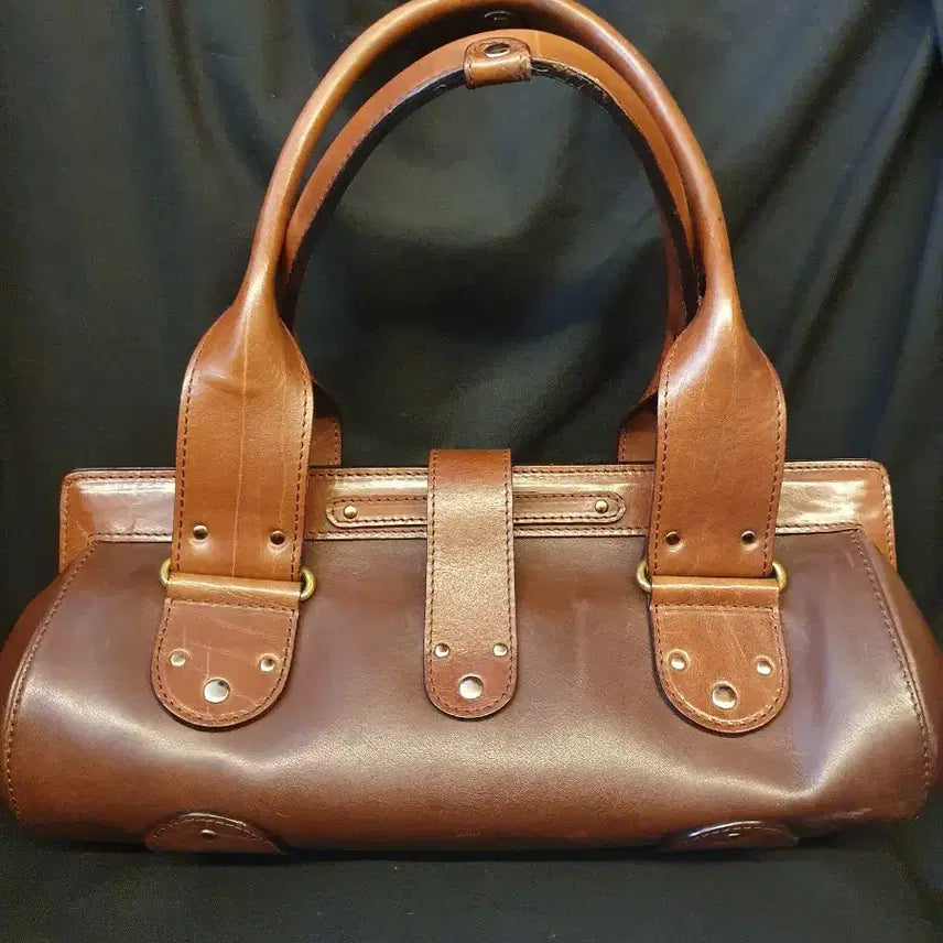 [BUNJANG] Chloe Vintage Brown Leather Tote Bag / 끌로에  빈티지 브라운 레더 토트백