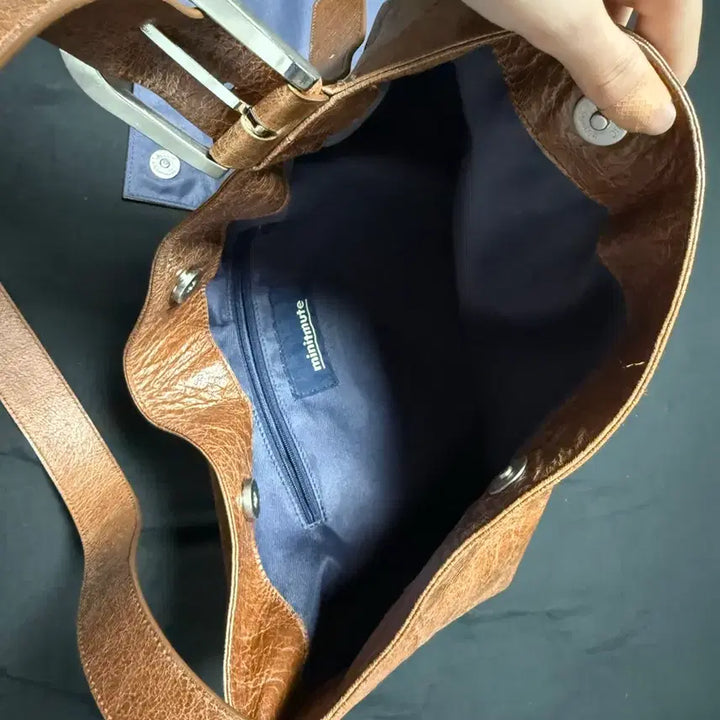 [BUNJANG] Minitmute Remood Large Shoulder Bag / 미닛뮤트 리무드 라지 L브라운