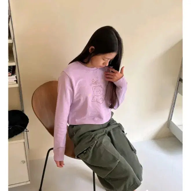 [BUNJANG] Bebebe Junior Crop Top / 베베베베 주니어 크롭티 새상품