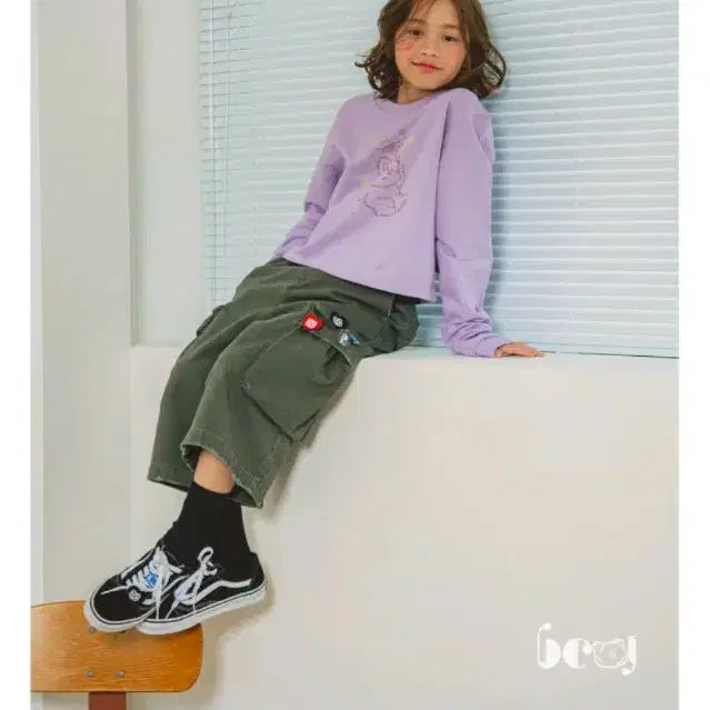 [BUNJANG] Bebebe Junior Crop Top / 베베베베 주니어 크롭티 새상품