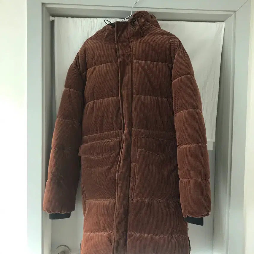 [BUNJANG] American Eagle Corduroy Long Padded Jacket Brown (S) / 아메리칸이글 코듀로이 롱패딩 브라운 s사이즈 판매합니다.