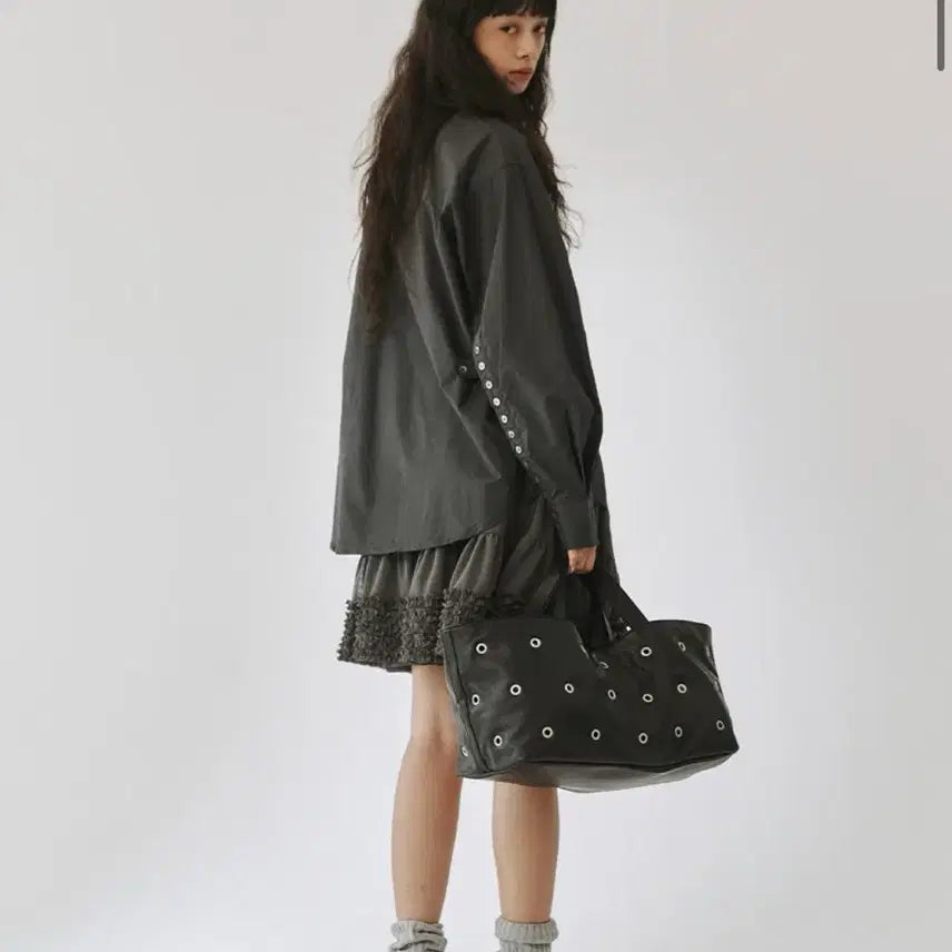 [BUNJANG] PLAVE Eylet Shopper Bag / 플리즈프로젝트 아일렛 쇼퍼백