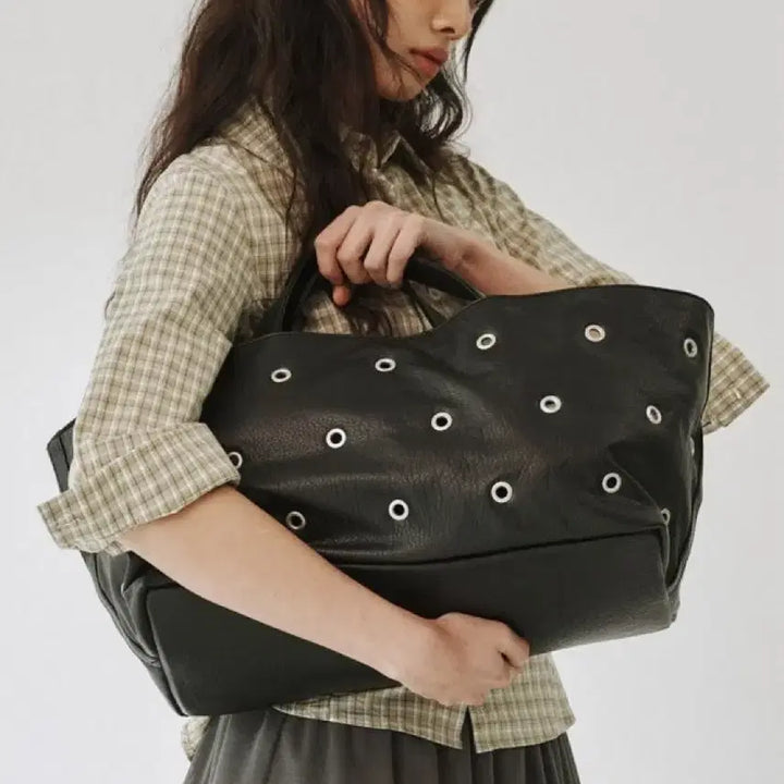 [BUNJANG] PLAVE Eylet Shopper Bag / 플리즈프로젝트 아일렛 쇼퍼백