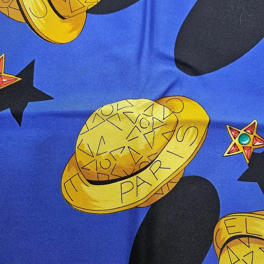 [BUNJANG] Celine Silk Scarf / 셀린느 실크 스카프 블루/그린 실크