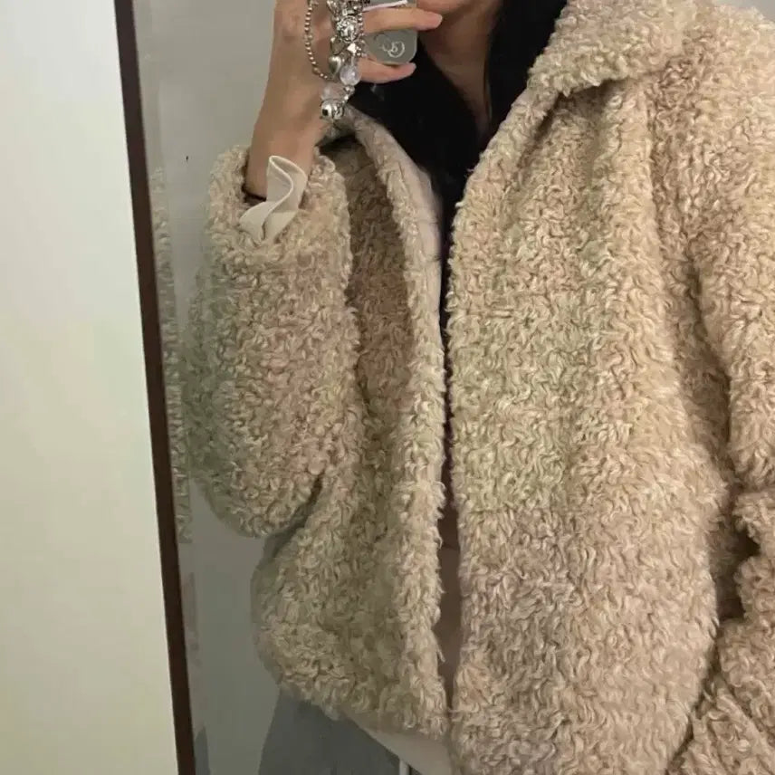 [BUNJANG] Fleece Jacket / 양털뽀글이퍼자켓