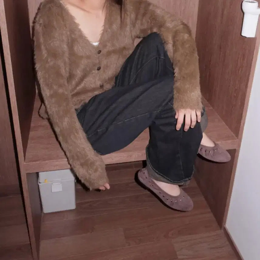 [BUNJANG] Wide Bootcut Black Jeans / 와이드 부츠컷 블랙진(미착용)원가67,300원