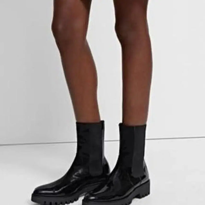 [BUNJANG] Theory Patent Leather Chelsea Boots / 띠어리 페이턴트 레더 첼시 부츠 39 (260)