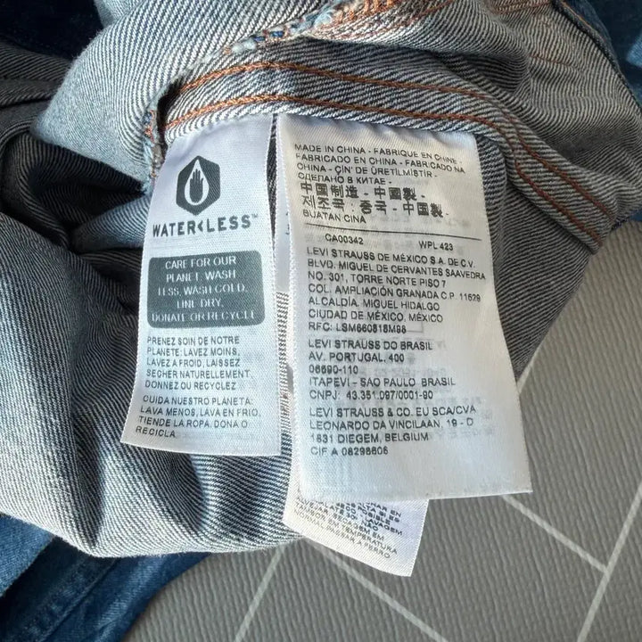 [BUNJANG] Levi's Red Denim Jacket / 리바이스 레드 데님 자켓 청자켓