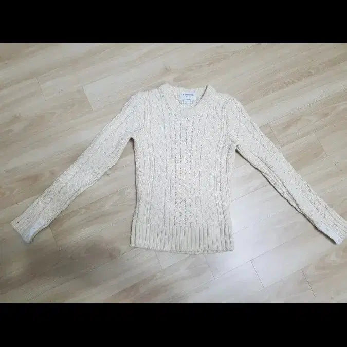 [BUNJANG] Thom Browne Ivory Cable Knit Sweater / Thom Browne 아이보리 꽈배기 니트 정품 44-55