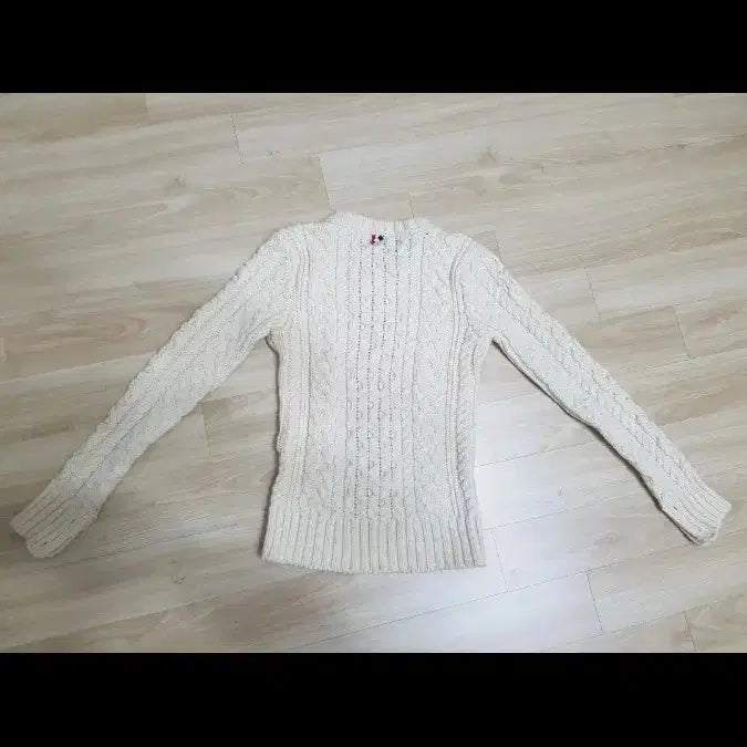 [BUNJANG] Thom Browne Ivory Cable Knit Sweater / Thom Browne 아이보리 꽈배기 니트 정품 44-55