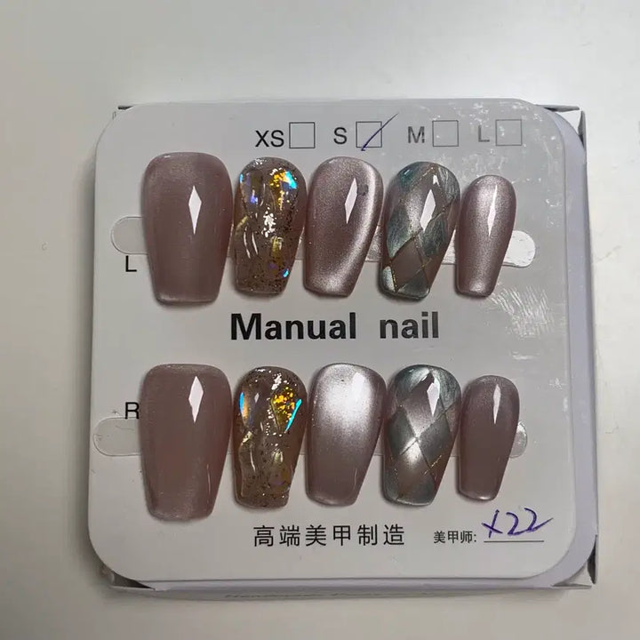 [BUNJANG] Handmade S Size Magnetic Gel Nail Tips / 수제 네일팁 S 사이즈 자석젤