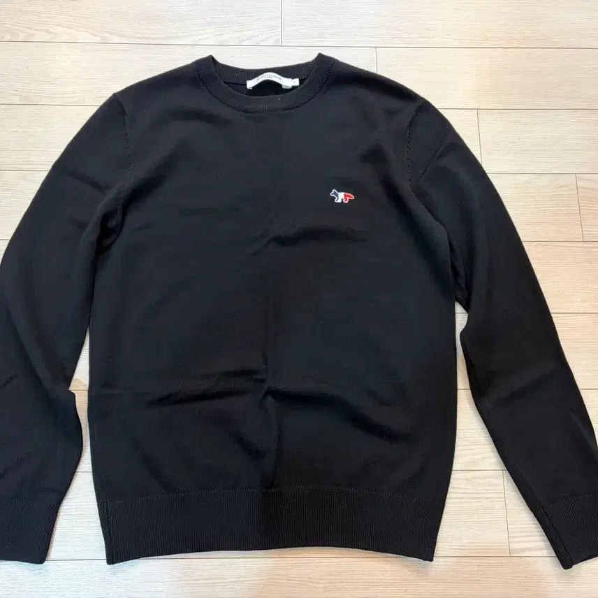[BUNJANG] Maison Kitsuné Tricolor Patch Knit Sweater / 메종키츠네 삼색패치 니트(S)