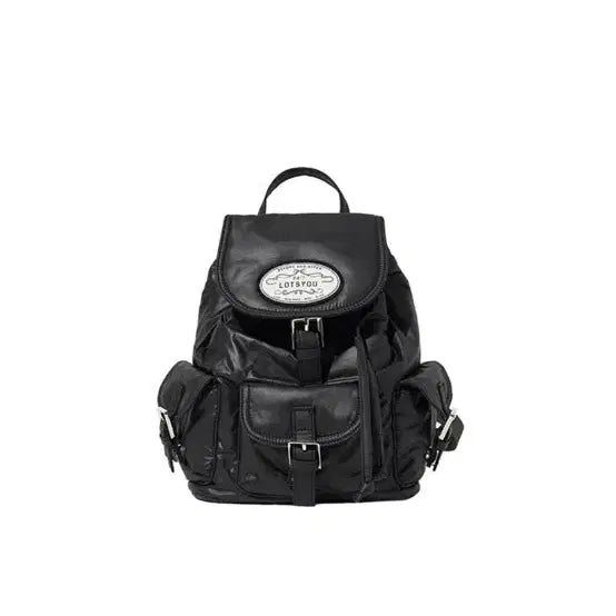 [BUNJANG] Lots You Nostalgia Chubby Backpack Black / 랏츠유 nostalgia chubby backpack black