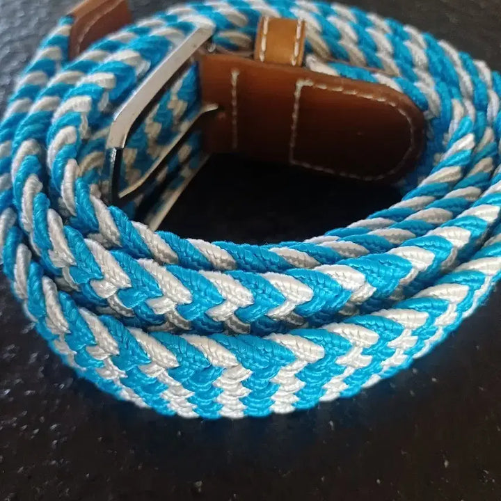 [BUNJANG] Twisted Belt / 블루/화이트 꼬임 벨트 캐주얼 벨드