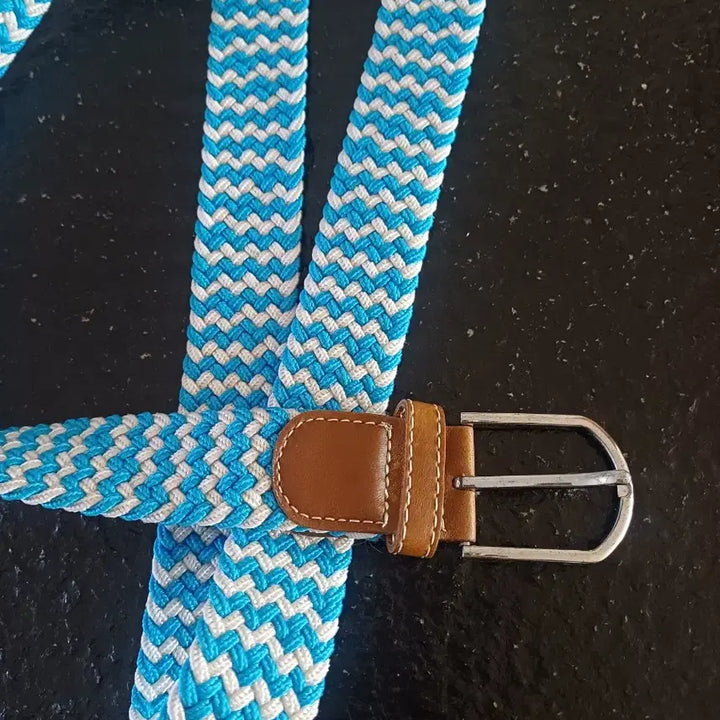 [BUNJANG] Twisted Belt / 블루/화이트 꼬임 벨트 캐주얼 벨드