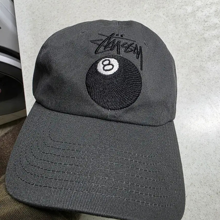 [BUNJANG] Stussy 8 Ball Low Pro Cap Dark Gray / 택포)스투시 스탁 8볼 로우 프로 캡 다크 그레이