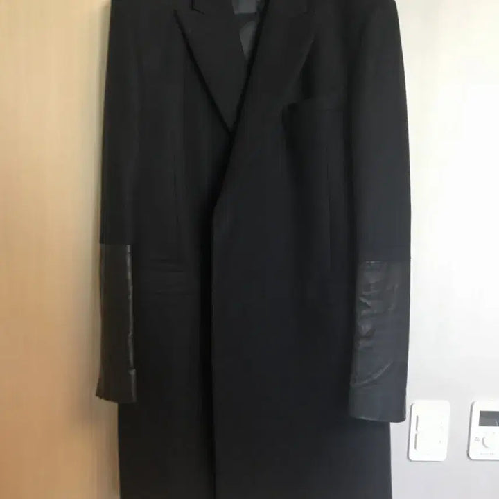 [BUNJANG] Neil Barrett Leather Detail Coat / 닐바렛 가죽디테일코트