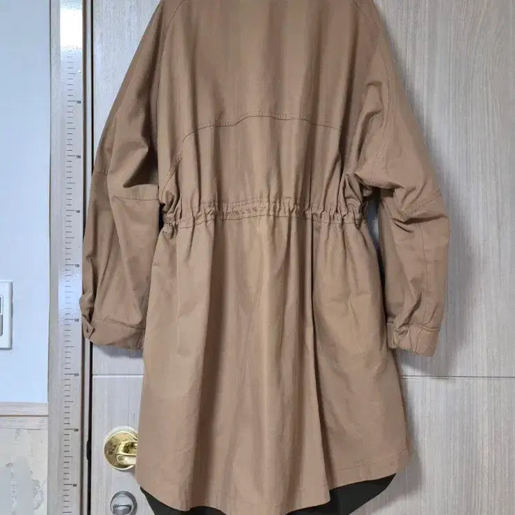 [BUNJANG] SYSTEM Beige Parka Coat (Size 66) / SYSTEM 시스템 베이지색 트렌치 야상 코트 66 스텐드 봄